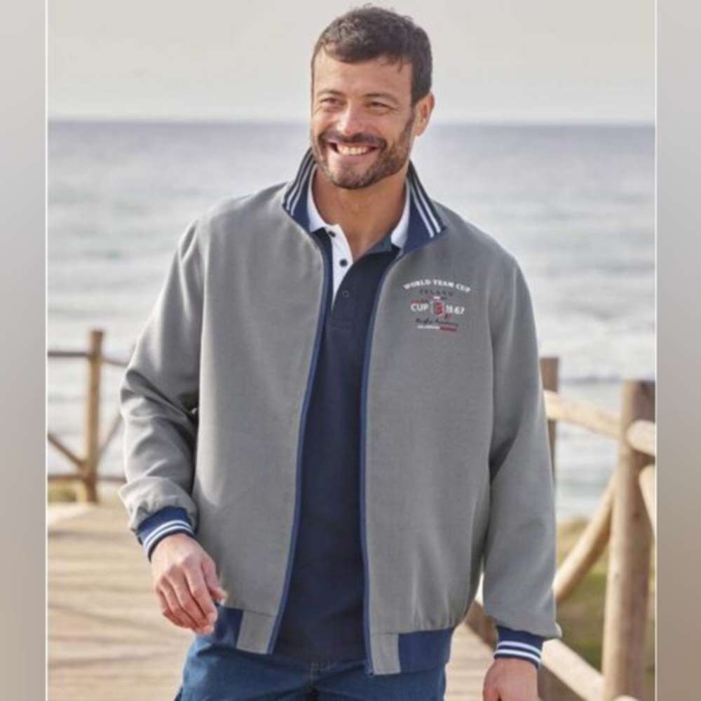 Atlas For Men World Team Cup Rugby Microfibre Lightweight Jacket Size M‎